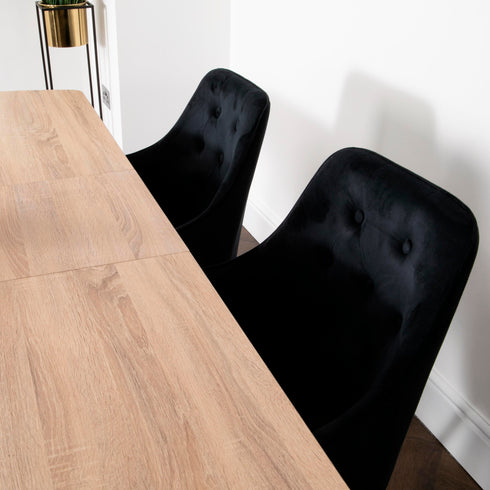 Native Home Lifestyle Light Oak Cambridge Dining Table With 6 Chairs
